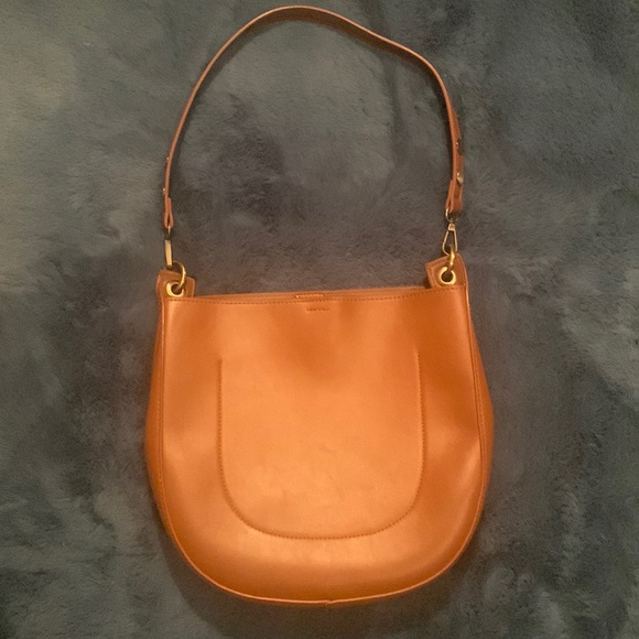 Anthropologie Handbags - 💎 by Anthropologie Buttery Vegan Faux Leather Brown Medium Hobo Stylish Purse